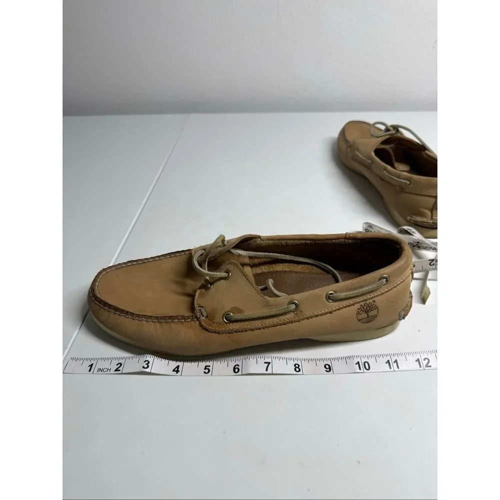 Timberland Men’s Sz 11 Classic Boat Shoes Tan Leather See Description